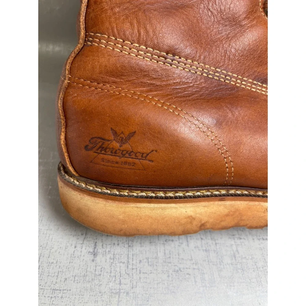 Thorogood American Heritage 8 Inch Moc Toe Boots Tobacco Leather Mens 13